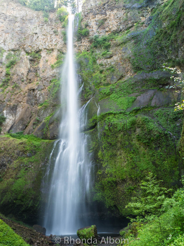 Multnomah Falls: Optional Ways to Take this day trip from Portland Oregon 3 Multnomah Falls upper portion seen from Benson Footbridge. Oregon