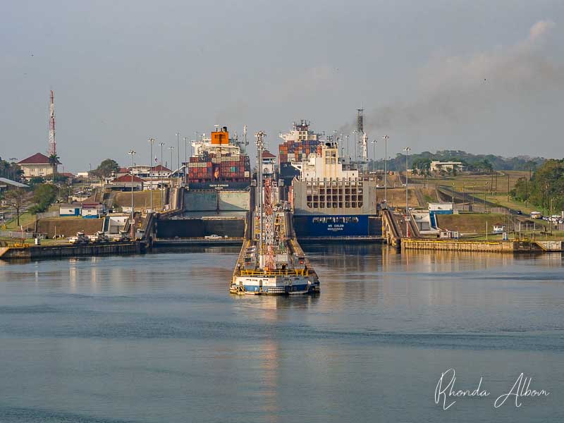 Approaching Gatun Locks, Panama Canal Crossing