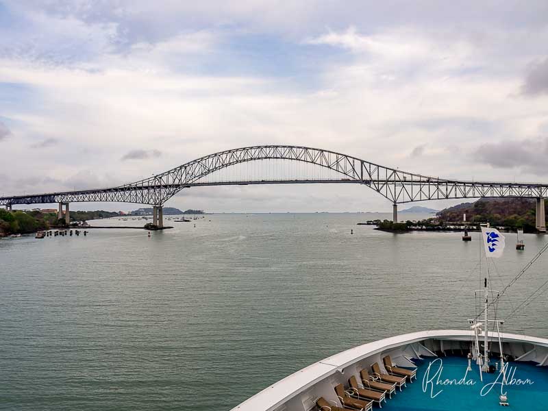 Bridge of the Americas marks the separation between North and South America.