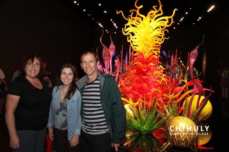Like at the Space Needle, the photos taken at Mille Fiori are free souvenirs sent via email. Photo Credit: Supplied by Chihuly Garden and Glass