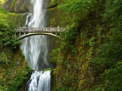 Multnomah Falls is a must see day trip from Portland Oregon