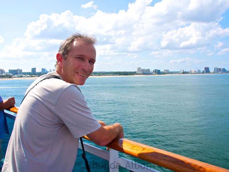 Reflections of an 18-Night Princess Cruise - Is It for You? 12 Standing on deck of the Island Princess