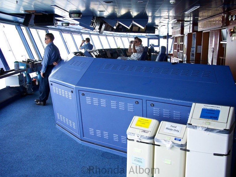 Reflections of an 18-Night Princess Cruise - Is It for You? 10 Keeping us safe, these are officers on the bridge. We felt very honoured to be invited onto this area of the ship.