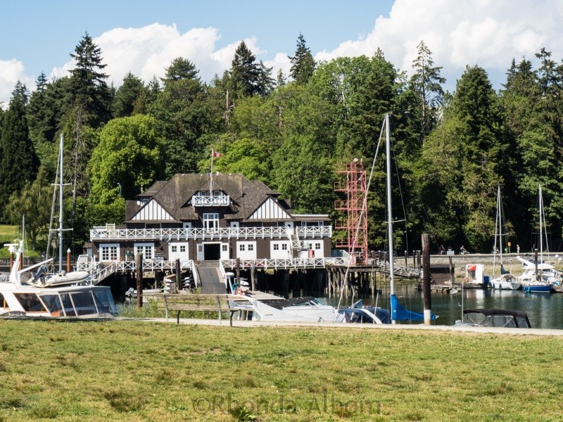 A boat house in Stanley Park in Vancouver Canada
