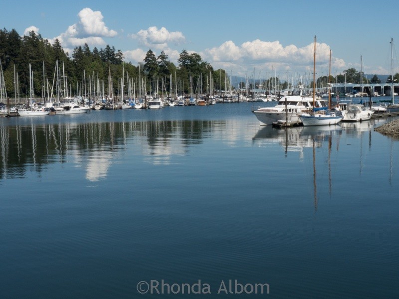 Behind the boat house in Stanley Park in Vancouver Canada