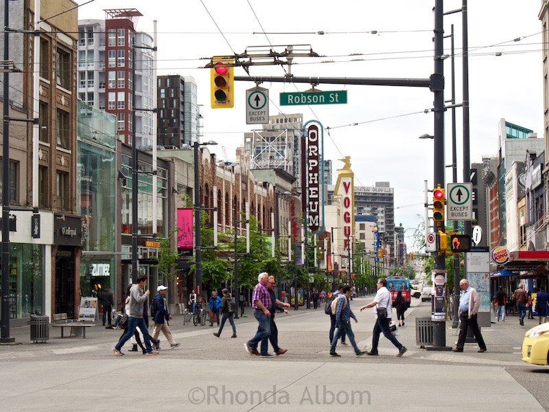Since the 1920's Granville Street has been the city's main entertainment district in Vancouver Canada