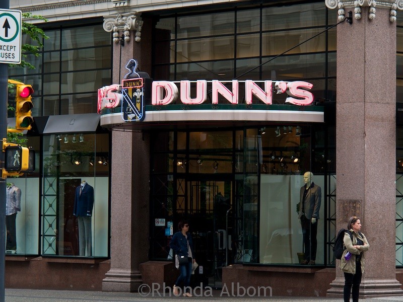 The Dunn's Tailor sign in Vancouver had heritage designation.