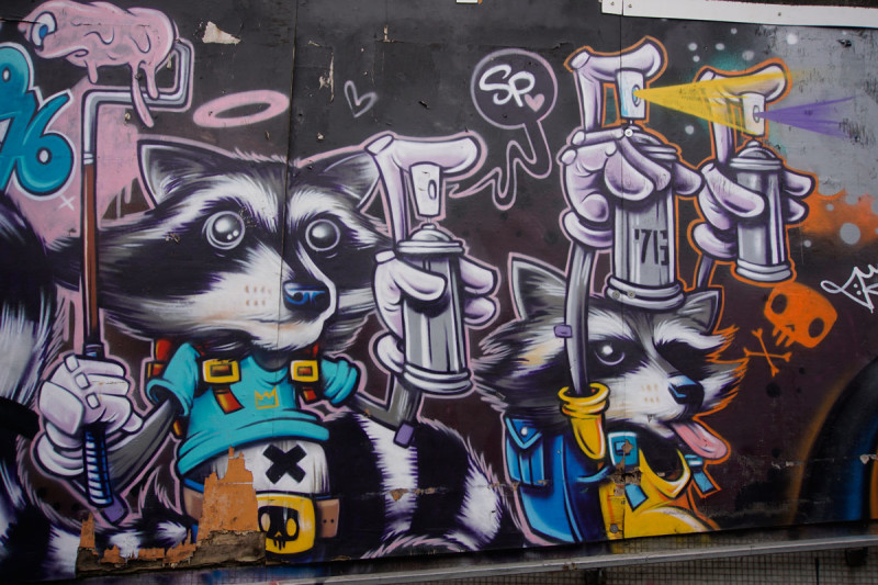 European Street Art Shared by Travel Bloggers 3 Racoon street art in Bristol UK