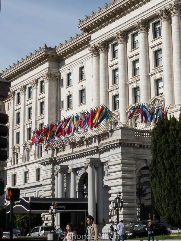 Classic San Francisco Images The Fairmont Hotel at the top of Nob Hill in San Francisco California