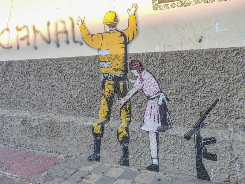 South American Street Art: Bold, Colourful, Powerful and Eclectic 11 Leon Nicaragua Fake Banksy I Street Art_