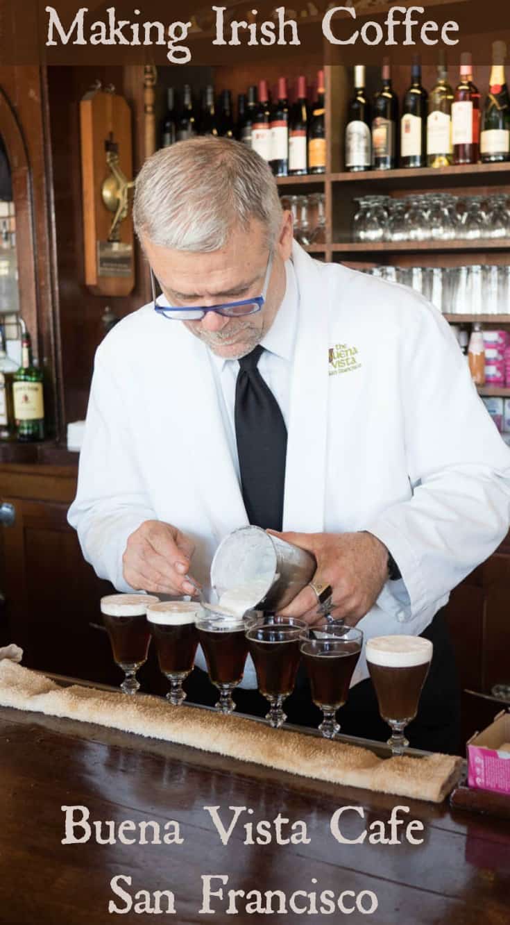 The Making of an Irish Coffee Buena Vista Cafe in San Francisco