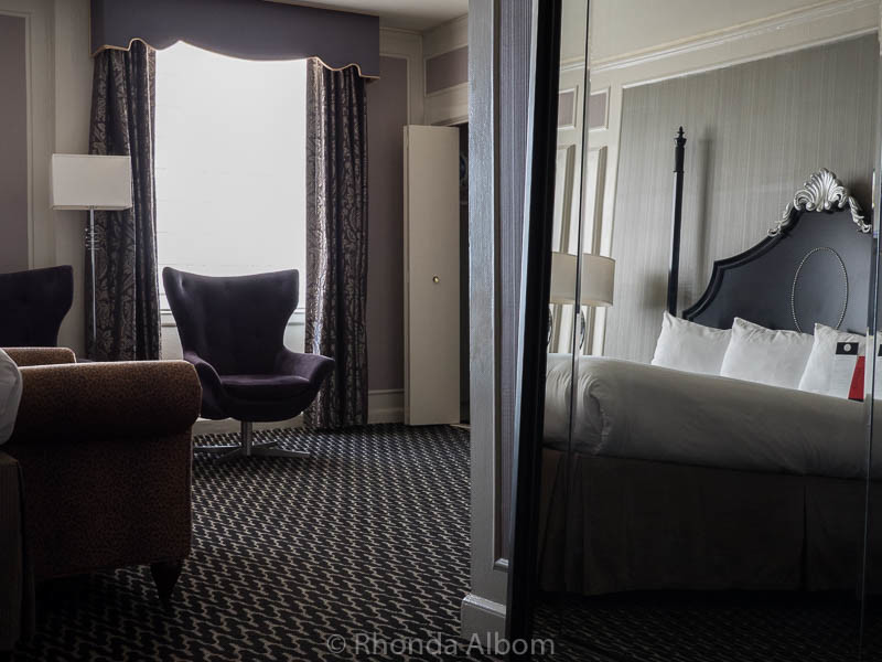 Grand Guestroom in the Sir Francis Drake Hotel in San Francisco California