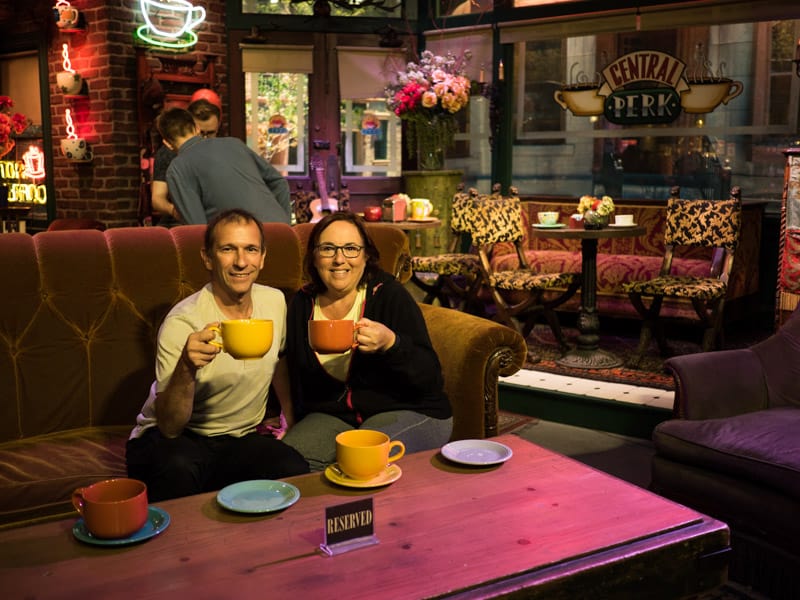 The Central Perk on the set of television show Friends seen at Warner Bros Studio Tour