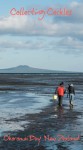 Collecting cockles (small clams) on Okoromai Bay in Auckland New Zealand