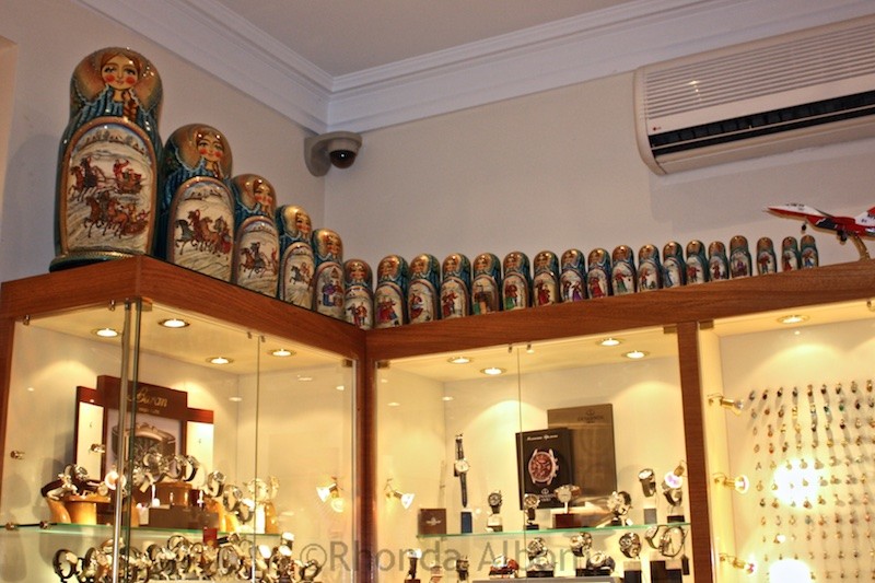Large set of Matryoshka dolls in Moscow