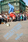 People Watching on Arbat Street in Moscow Russia