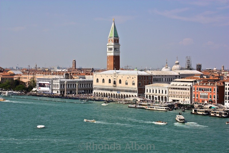 Sailing past the Piazza San Marco
