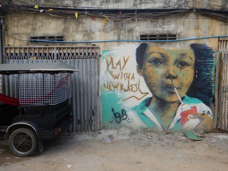 Intriguing Street Art of Asia by Top Travel Bloggers 6 Street art in Phnom Penh, Cambodia