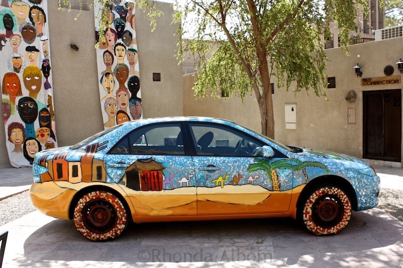Intriguing Street Art of Asia by Top Travel Bloggers 13 Street Art seen in Bastakiya in Dubai, UAE