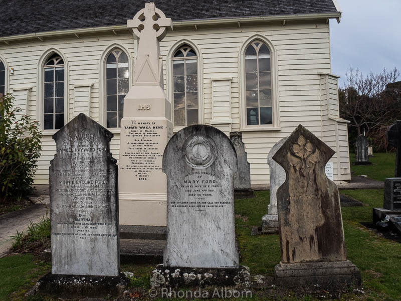 Cemetery of New Zealand's Oldest Church located in Russell