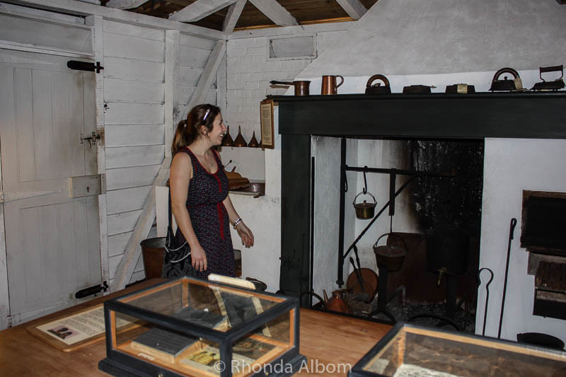 Inside the Kemp House kitchen, the oldest surviving European building in New Zealand