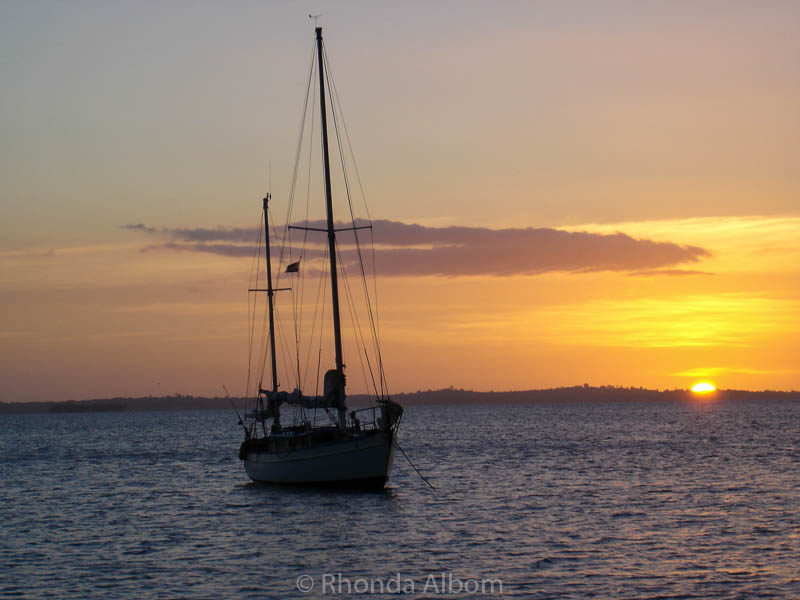 Sunset at Rocky Bay, Waiheke Island, New Zealand