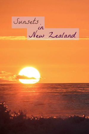 A collection of sunset photo shot in New Zealand