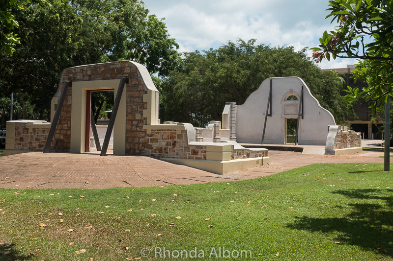 What to Do in Darwin Australia on a Cruise Port Visit 3 The Old Town Hall are pre Cyclone Tracey ruins.