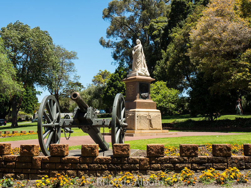 Statue of Queen Victoria at Kings Park in Perth Australia