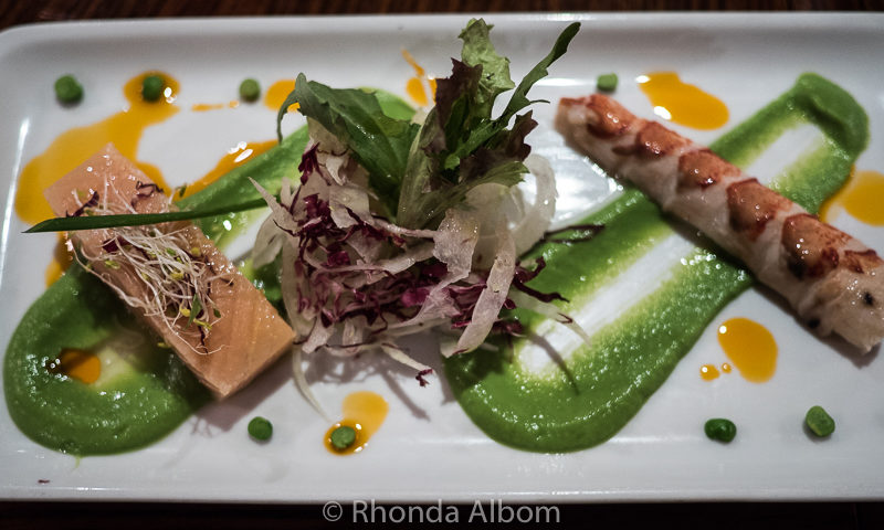 First course of the Chef's Table dinner