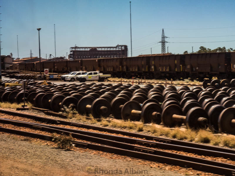 Things to Do in Port Hedland Australia - An interesting Mining Town 7 Refurbished train wheels