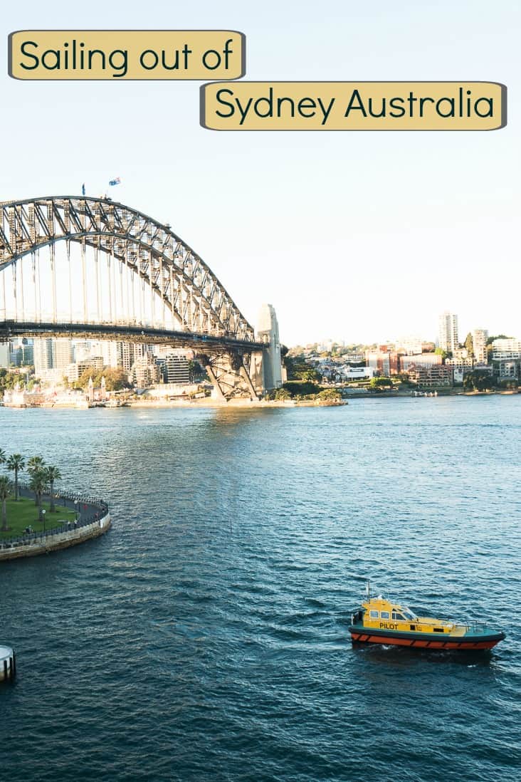 A collection of photos as we sail out of Sydney Harbour in Australia