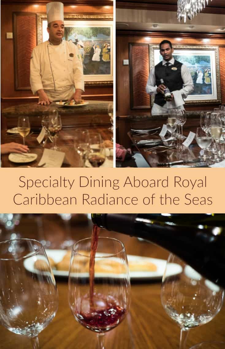 Dinner at the Chef's Table on the Radiance of the Seas is one of the best meals I have ever had. Thanks Royal Caribbean!