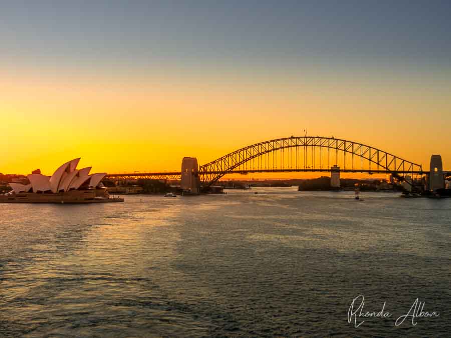 sydney harbour cruise sunset