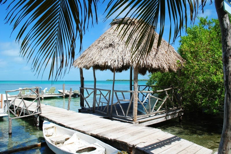 Pier in Belize