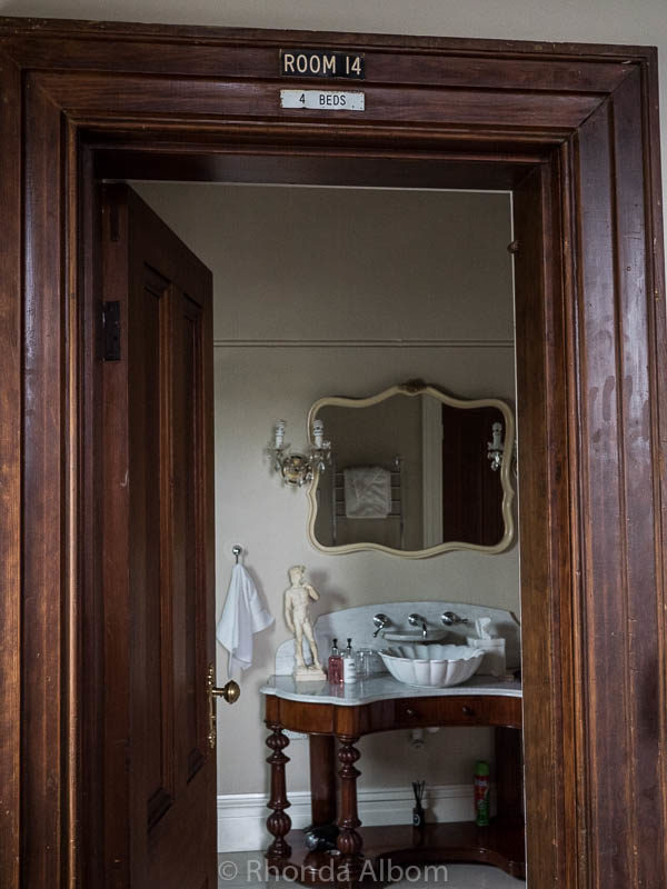 A sign in St Patrick's Luxury Botique Hotel in Korit, Australia