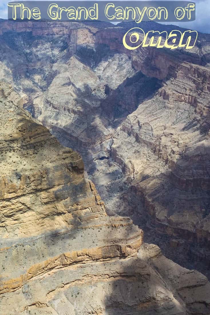 This is one of a collection of photos of the Grand Canyon of Oman, also called the Grand Canyon of Arabia.