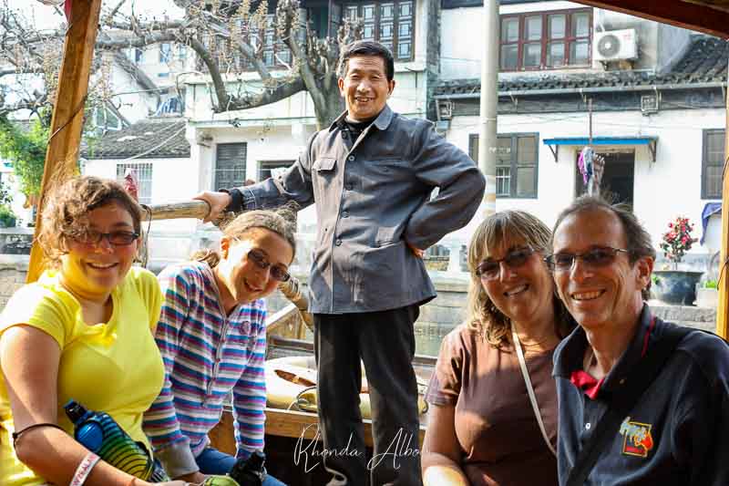 Exploring Gardens and Observing Everyday Life in Suzhou China 12 Canal boat ride at Couple's Retreat Garden in Suzhou