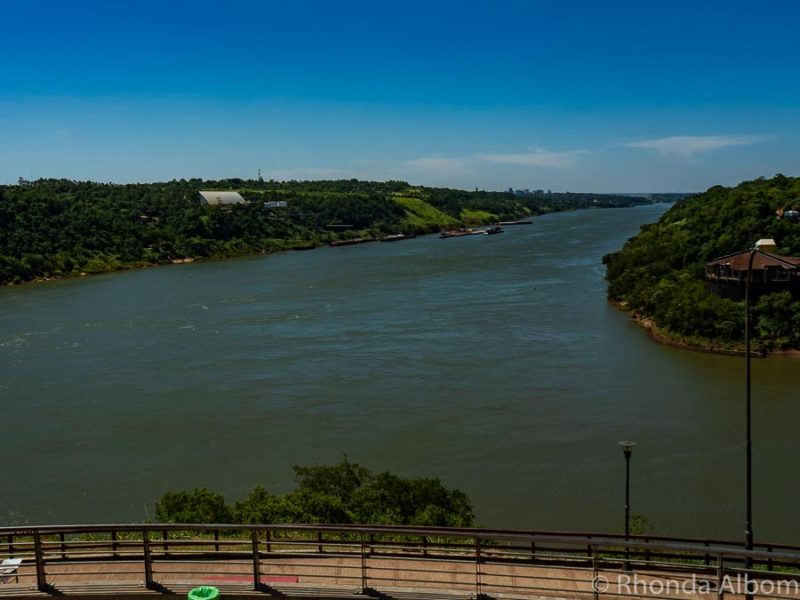 Visiting Iguazu Falls: Intense Experience in 2 Countries (Argentina and Brazil) 18 The three frontiers (boarder of Argentina, Brazil, and Paraguay) seen from Argentina side