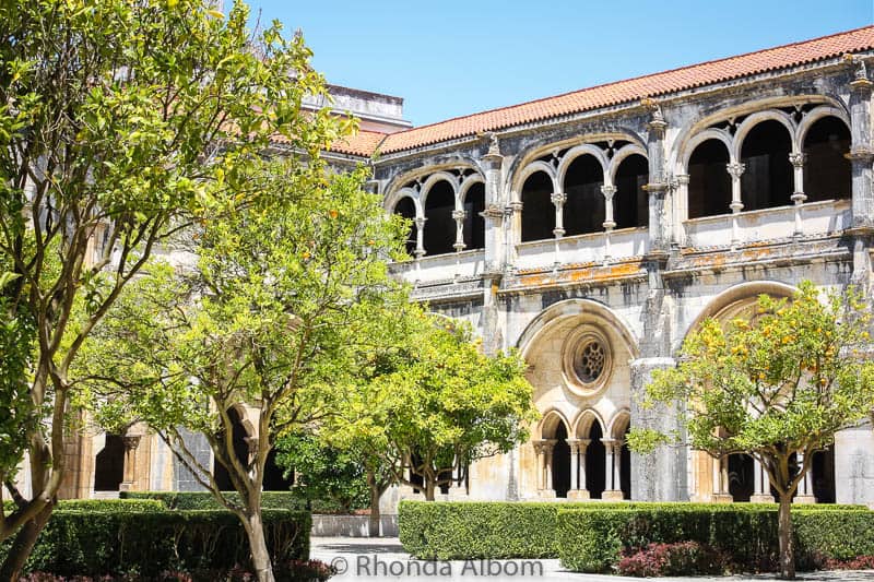 Cloister and church of the Alcobaça Monastery