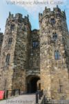 Alnwick Castle in England. It was used as Hogwarts in Harry Potter and used in Downton Abbey amongst others.