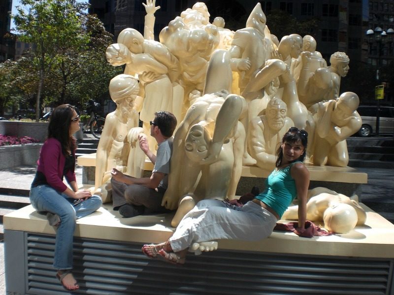 65 statues by Raymond Masonin the city of Montreal, Canada