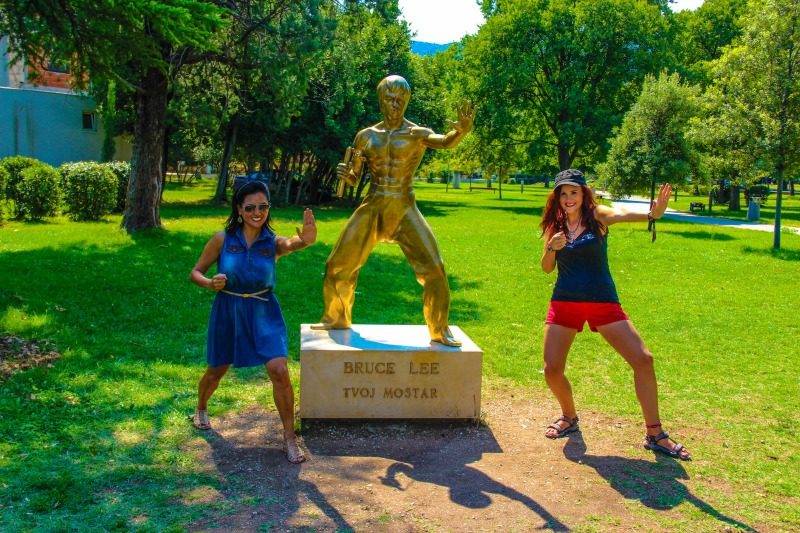 Mostar Bruce Lee Statue - Gallivant Girl