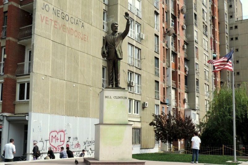 Bill Clinton Statue in Kosovo