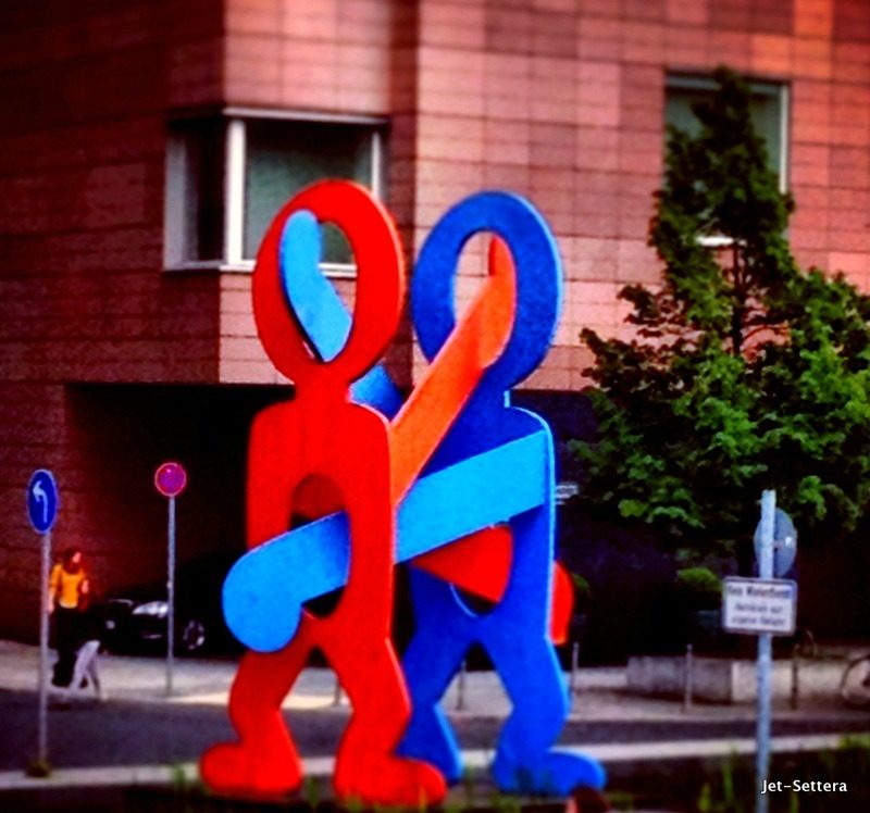 Keith Haring statue in Berlin Germany