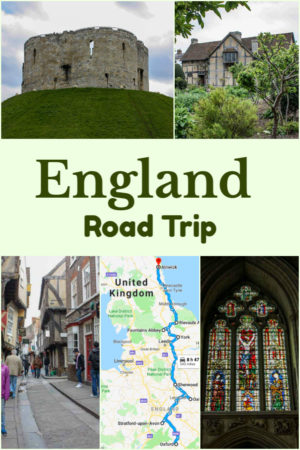 England road trip from Oxford to Alnwick