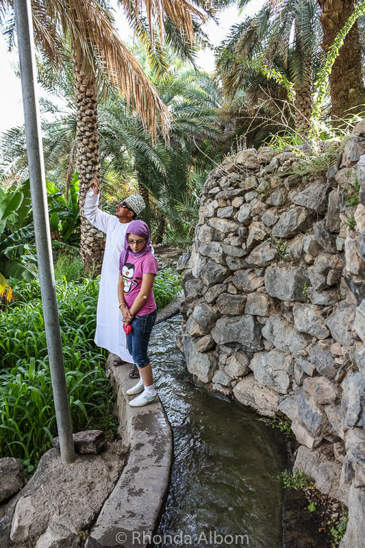 Irrigaion system in Misfat Al Abriyeen Oman