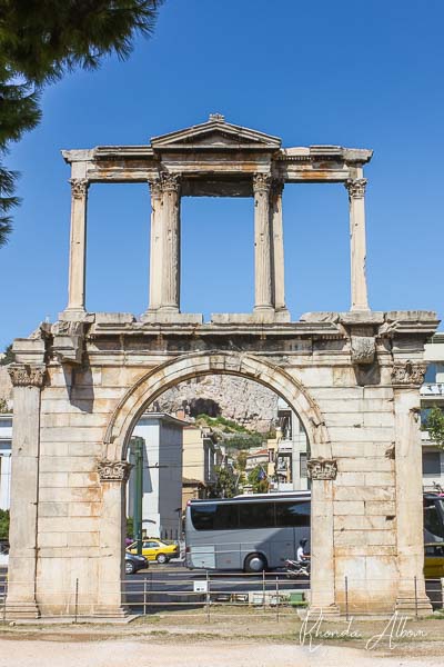 Hadrian's Gate in Athens Greece