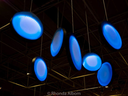 An artist interpretation of the seven stars of Matariki on display at MOTAT in Auckland New Zealand