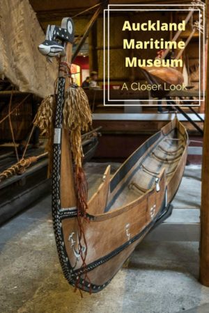 Polynesian Outrigger Canoes Close Up: Auckland Maritime Museum